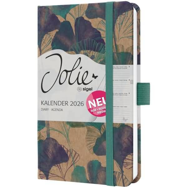 Wochenkalender Jolie ca. A6 Hardcover Moonlight Ginkgo 2026