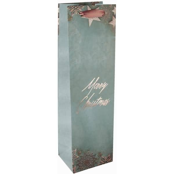 Geschenktasche Bottle 100x350x80mm Glamorous Christmas
