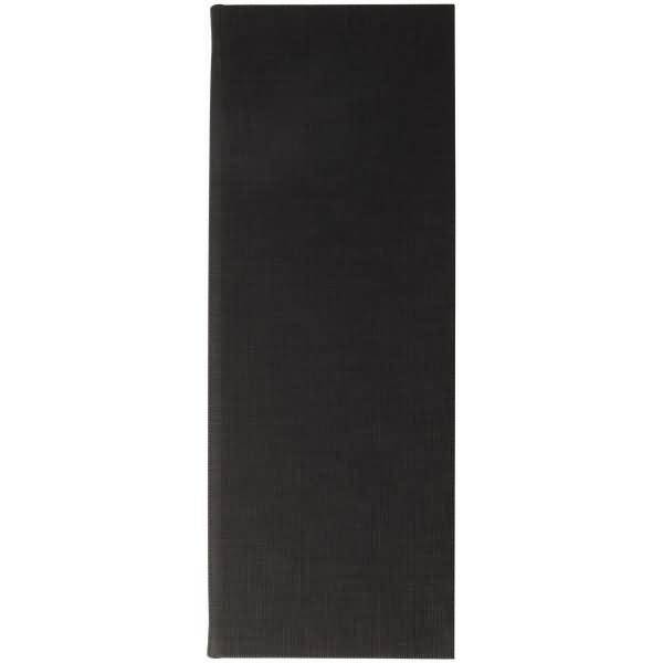 Getränke-Mappe Gummi-Bindung 1/2 A4 Langformat Kunststoff schwarz