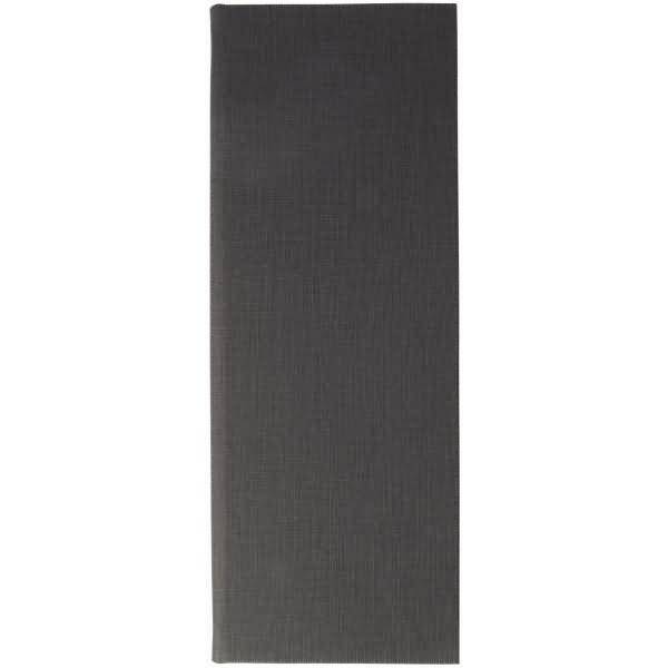 Getränke-Mappe Gummi-Bindung 1/2 A4 Langformat Kunststoff anthrazit