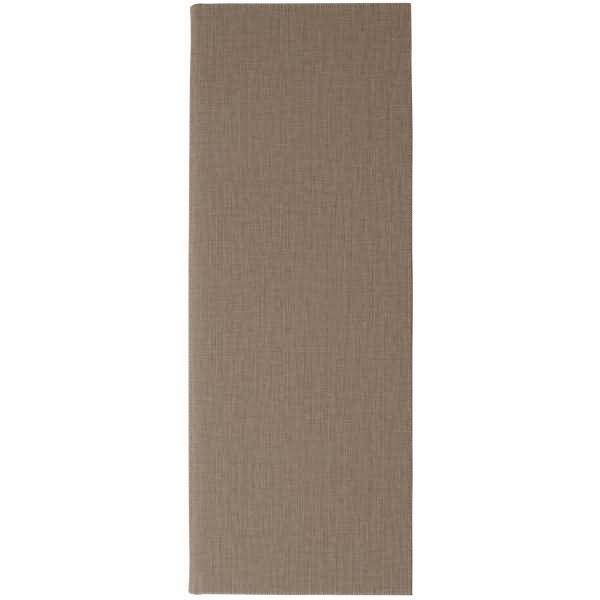 Getränke-Mappe Gummi-Bindung 1/2 A4 Langformat Kunststoff beige