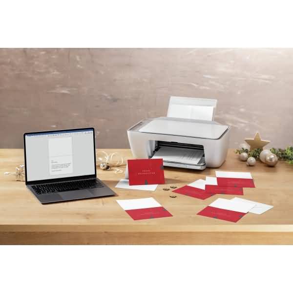 Weihnachtskarte A6 250g 25+25 Stück Ruby Pines