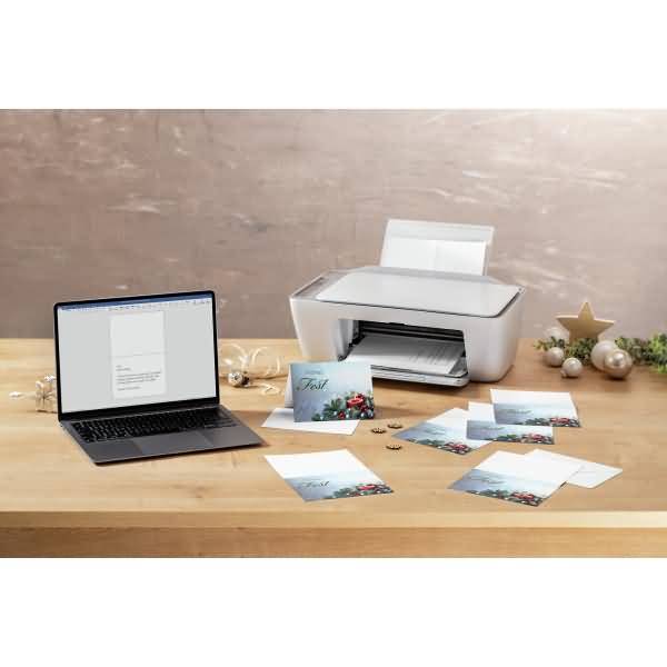 Weihnachtskarte A6 250g 25+25 Stück Candlelight Cheer