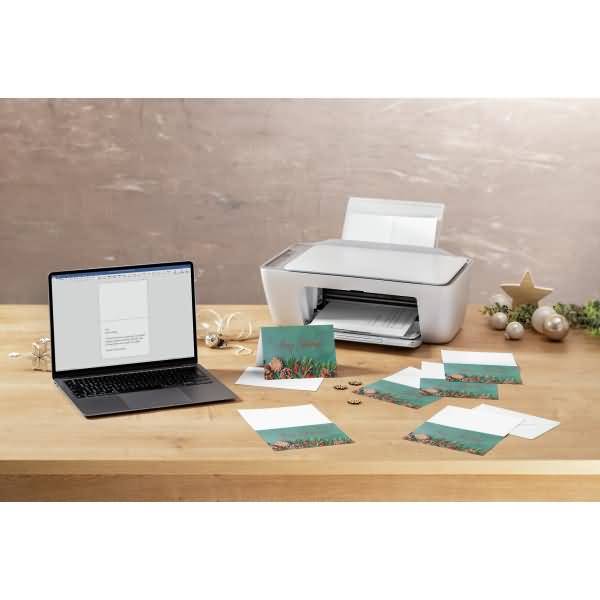 Weihnachtskarte A6 250g 25+25 Stück Green Christmas