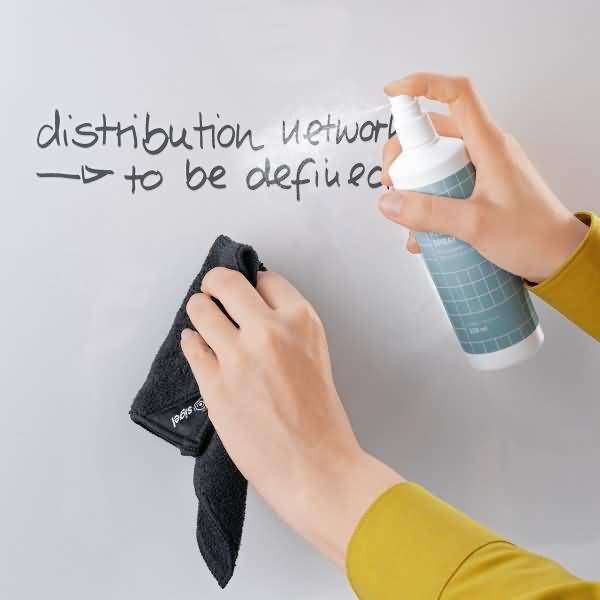 Glas-Whiteboard Artverum weiß abgerundete Ecken 1800x1200x10mm