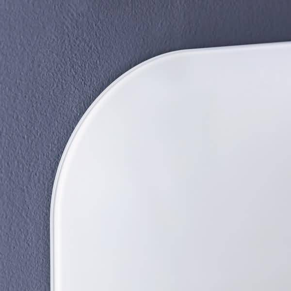 Glas-Whiteboard Artverum weiß abgerundete Ecken 1200x900x10mm