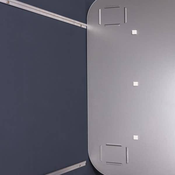 Glas-Whiteboard Artverum weiß abgerundete Ecken 1500x1000x10mm