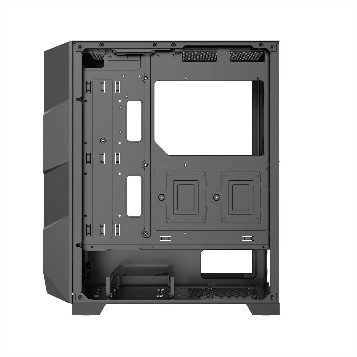 XILENCE Xilent Breeze II ATX PC-Gehäuse schwarz, X812.ARGB Gaming ATX PC Case