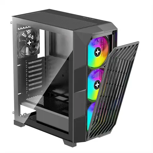 XILENCE Xilent Breeze II ATX PC Case black, X812.ARGB Gaming ATX PC Case schwarz XILENCE Xilent Breeze II ATX PC Case black, X812.ARGB Gaming ATX PC Case schwarz