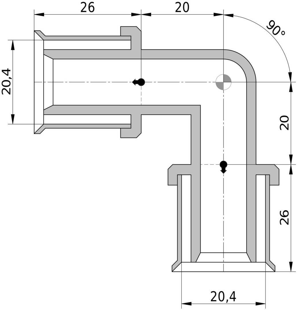 Wavin Tigris K5 Winkel 20mm, 90 Grad