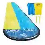 Wham-O Slip N Slide Double Wave Rider 548.64cm mit Boogie für Kinder 5-12 Jahre Wham-O Slip N Slide Double Wave Rider 548.64cm mit Boogie für Kinder 5-12 Jahre