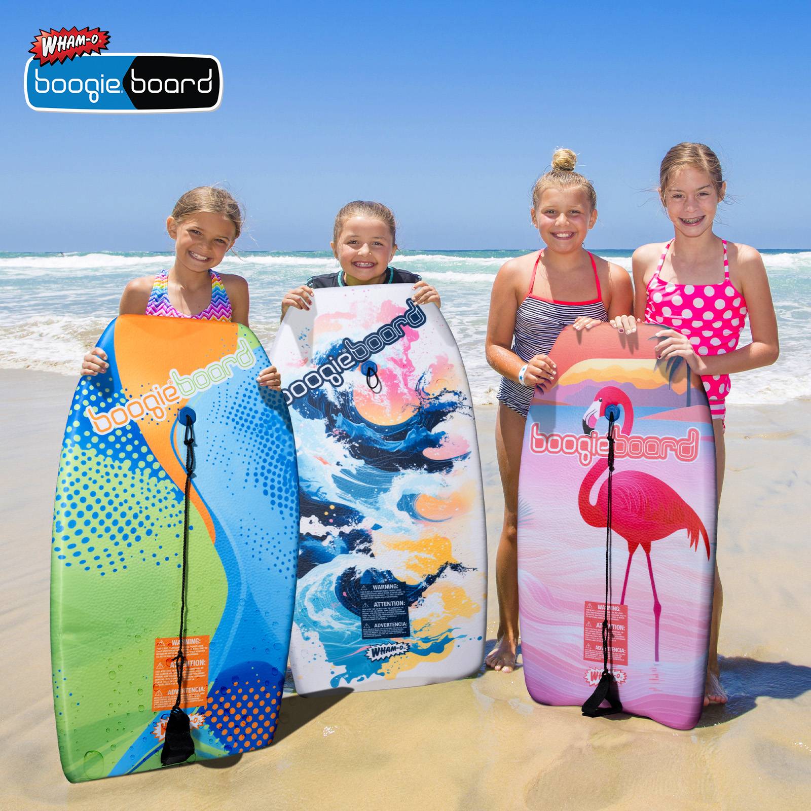 Wham-O 2er-Pack 83.8cm Boogie Board für Kinder 8+ – Flamingo