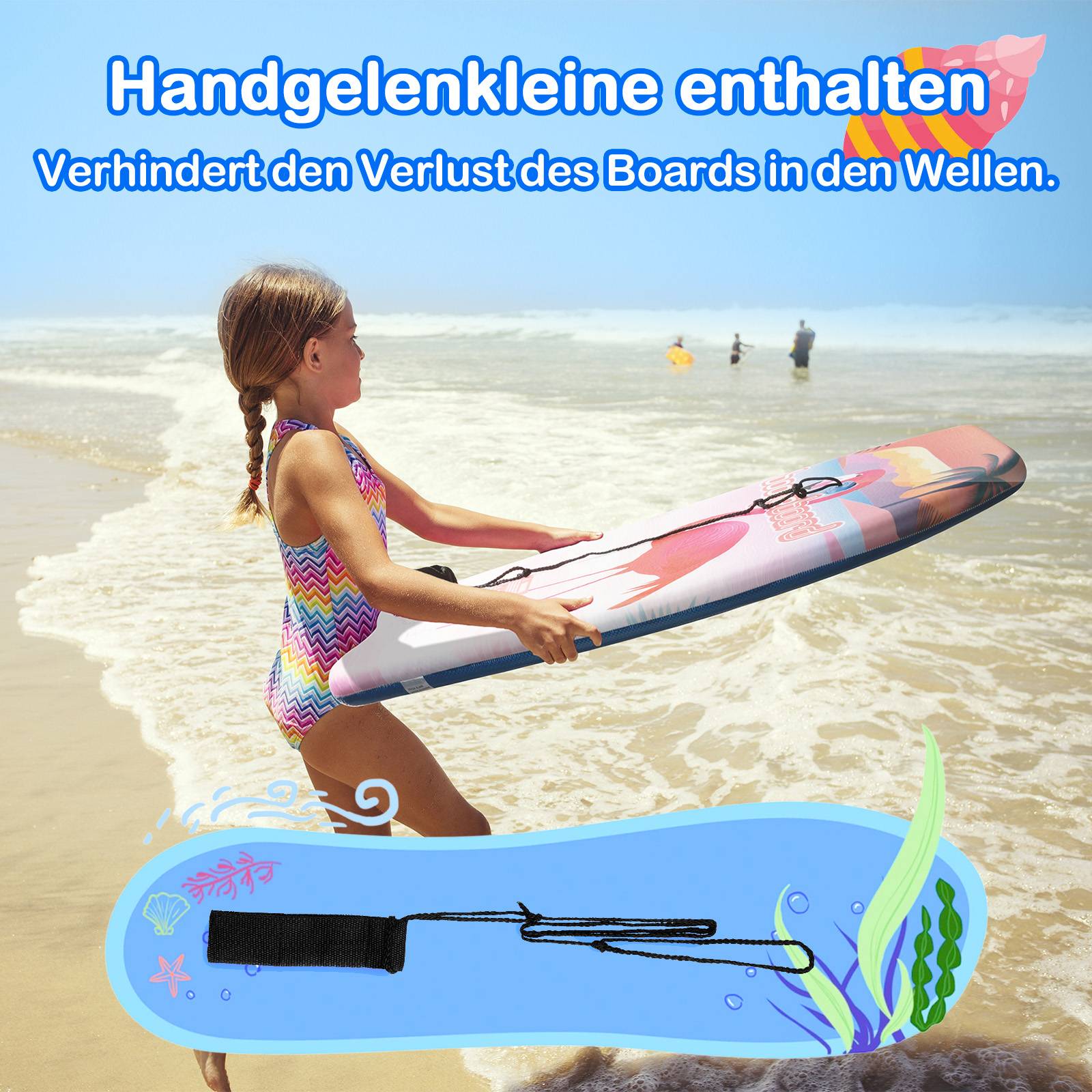 Wham-O 2er-Pack 83.8cm Boogie Board für Kinder 8+ – Flamingo