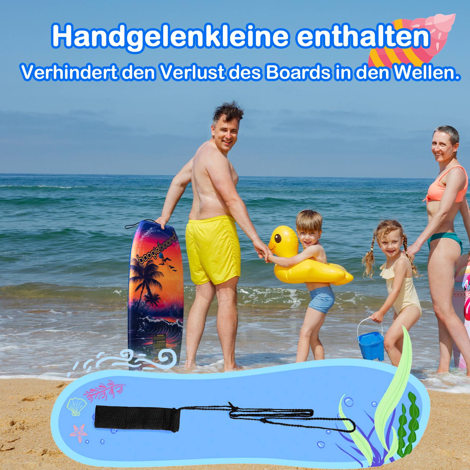 Wham-O 2er-Pack 93.98cm Boogie Board für Kinder 8+ – Beach/Wave