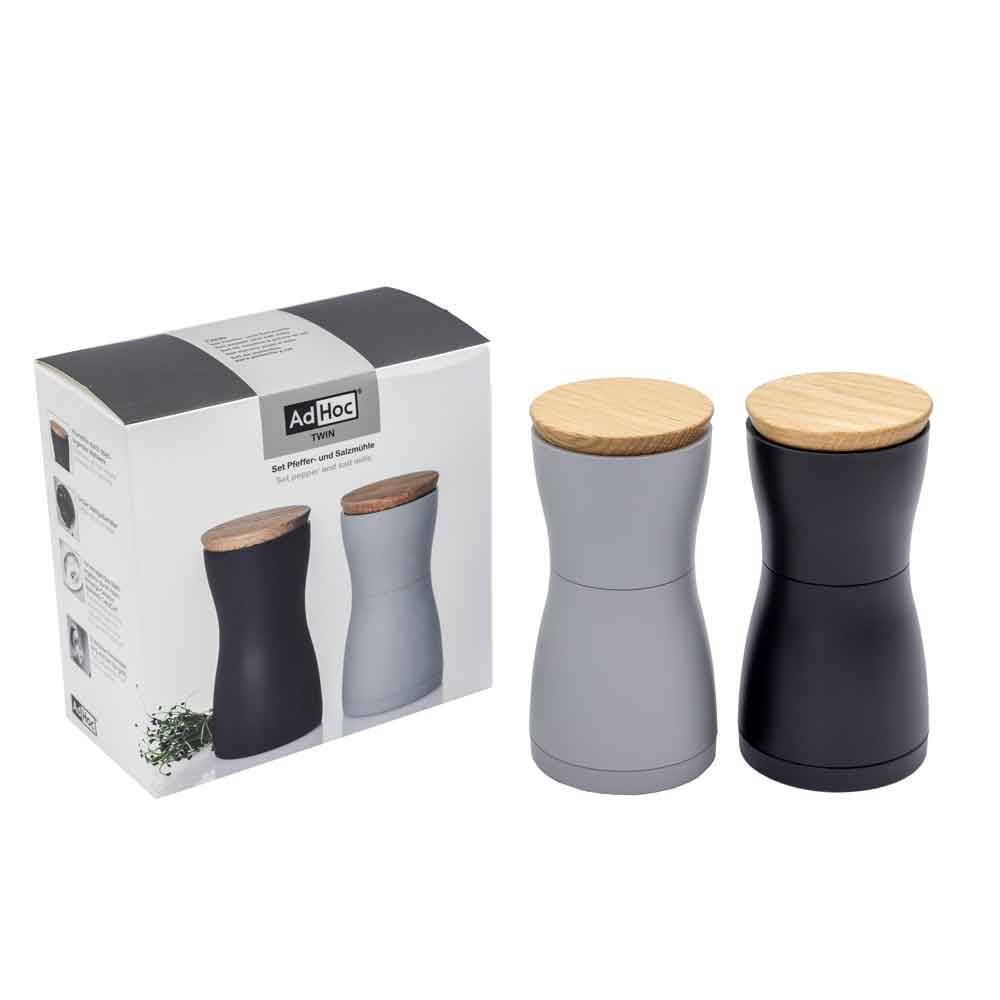 AdHoc MP125 Set Pfeffer- und Salzmühle Twin