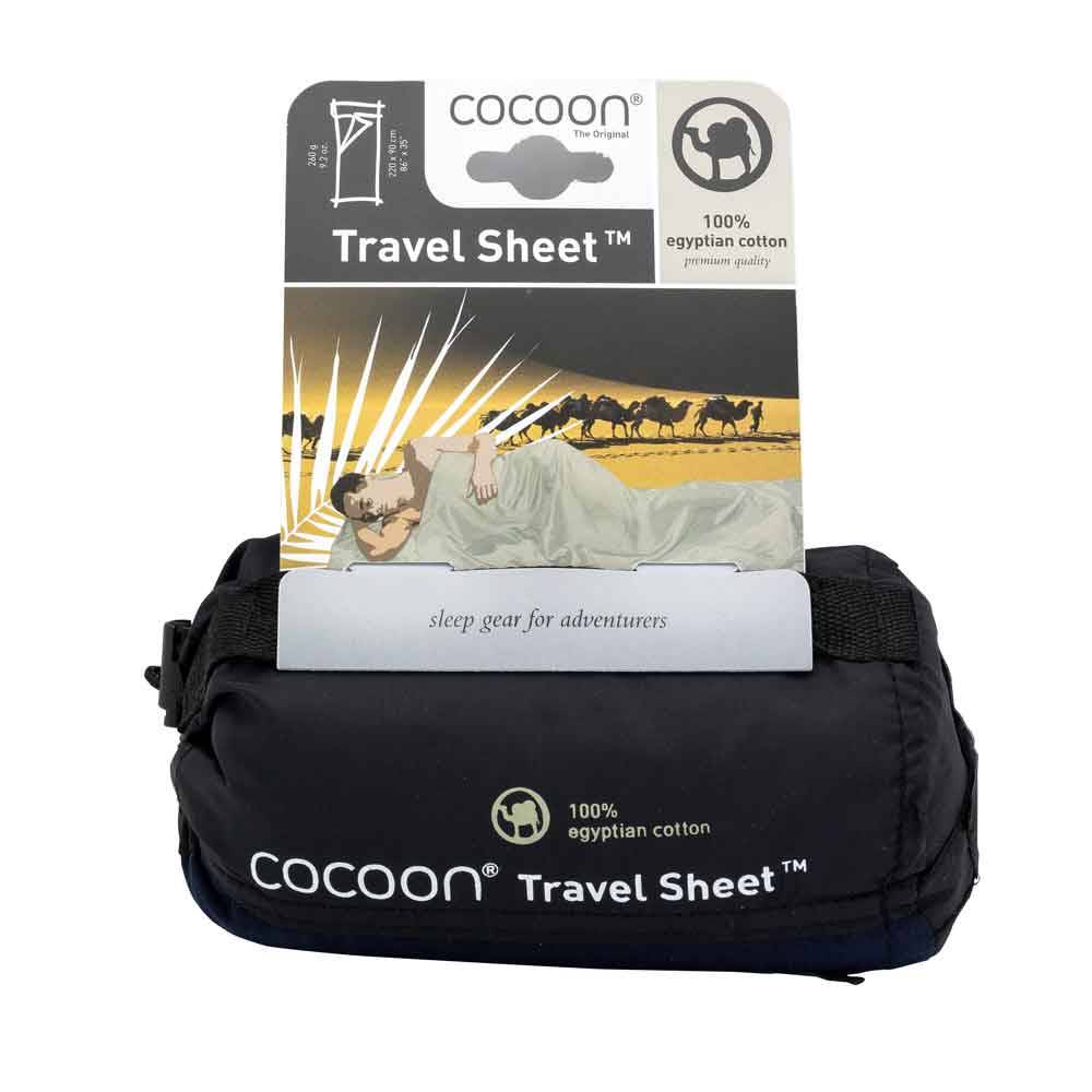 Cocoon Leicht-Reiseschlafsack, Rechteck, 220 x 90 cm, ägypt. Baumwolle, tuareg
