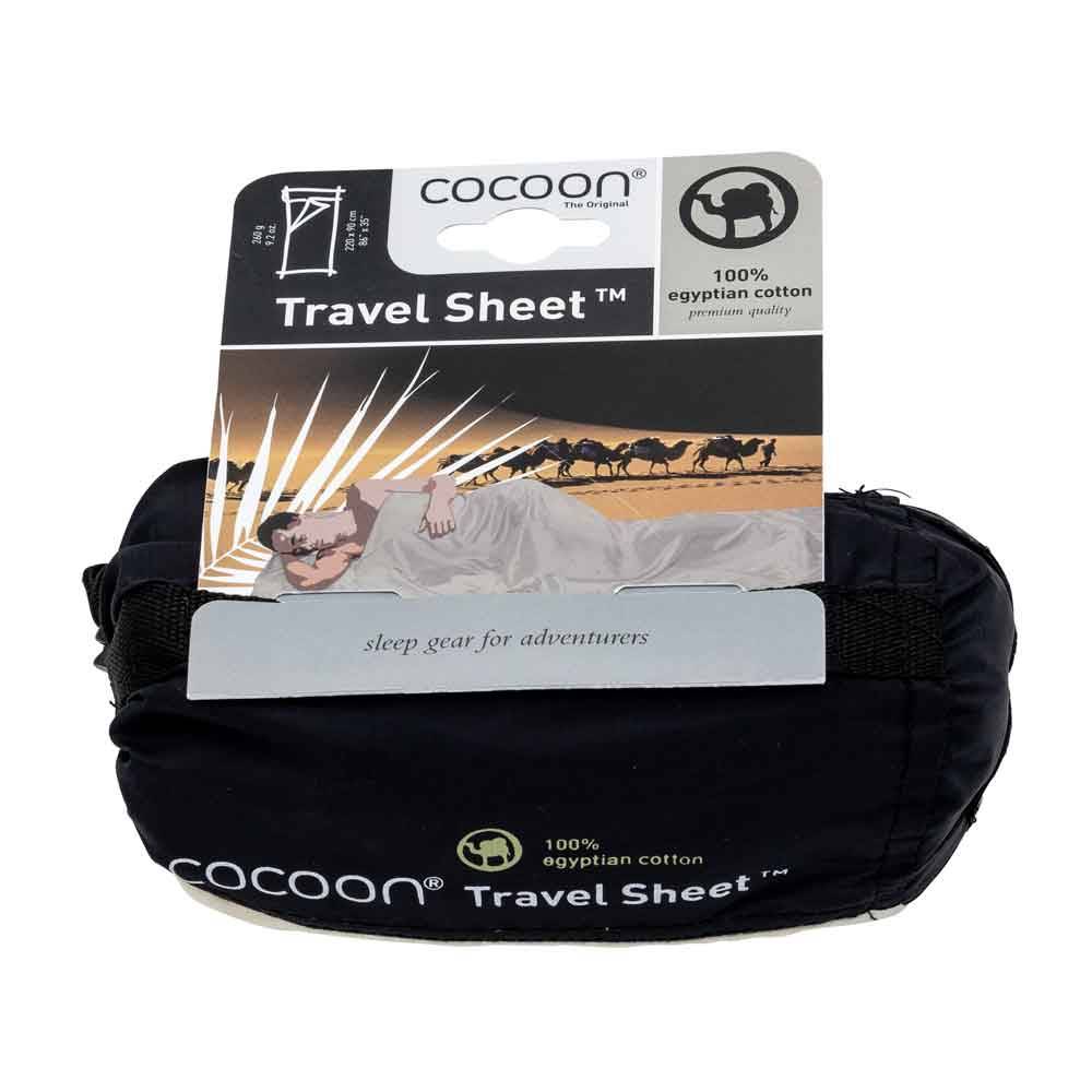 Cocoon Leicht-Reiseschlafsack, Rechteck, 220 x 90 cm, 100 % Baumwolle, natural