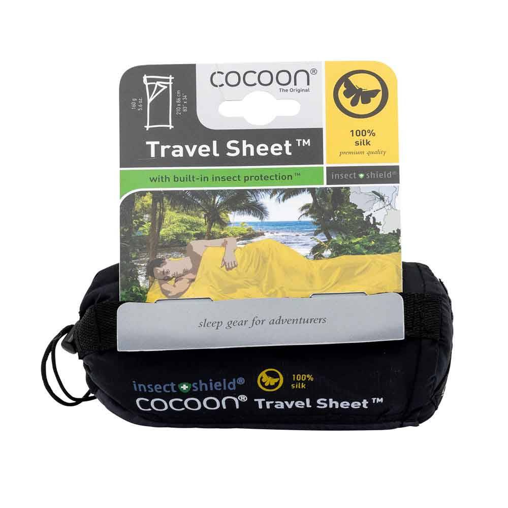 Cocoon Insect Shield TravelSheets, 218 x 90 cm 100% Seide rhino