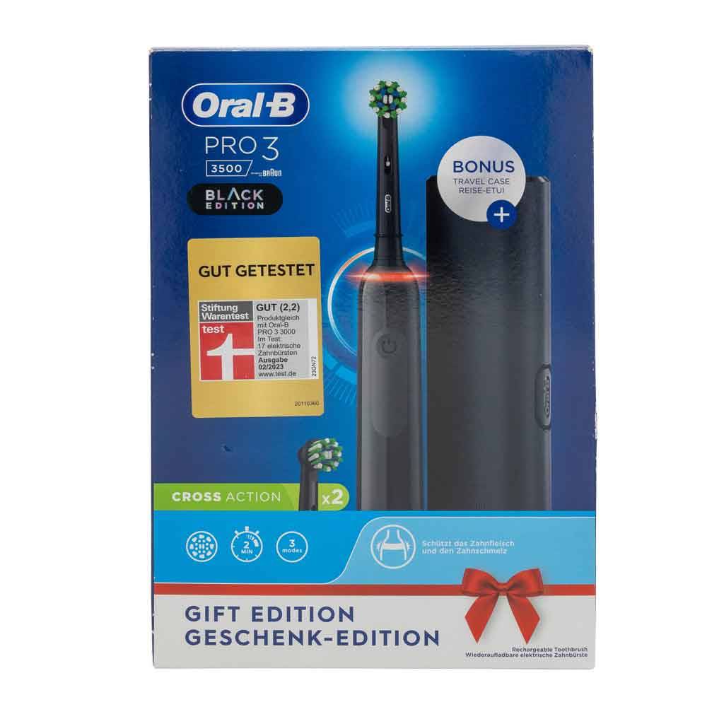 Braun Oral-B Pro 3 3500 Black Edition mit Reise-Etui JAS22