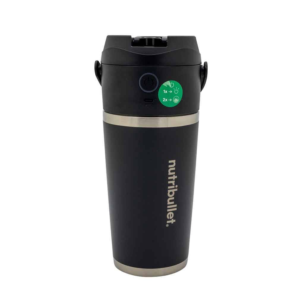 NutriBullet Flip NBP016B Tragbarer Smoothie Maker, schwarz