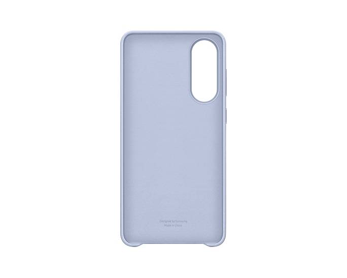 Hellblauer Smartphone-Schutzetui, von hinten gezeigt, mit einem hohen vertikalen Kameraausschnitt oben rechts.