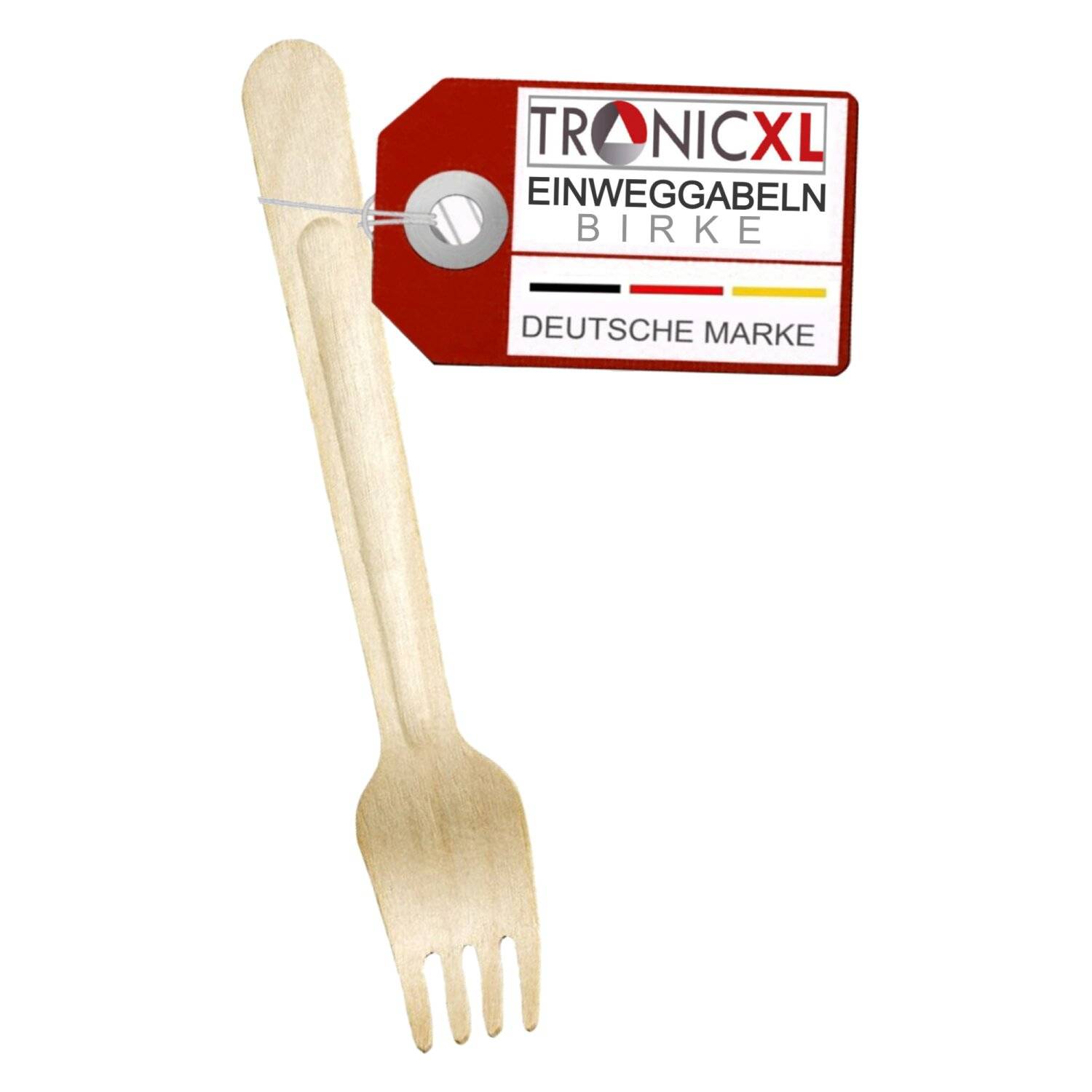 200 x Einweg Gabel + Messer Einwegbesteck Geschirr Besteck Holzmesser Camping Grillen BBQ Gastronomie Partybesteck