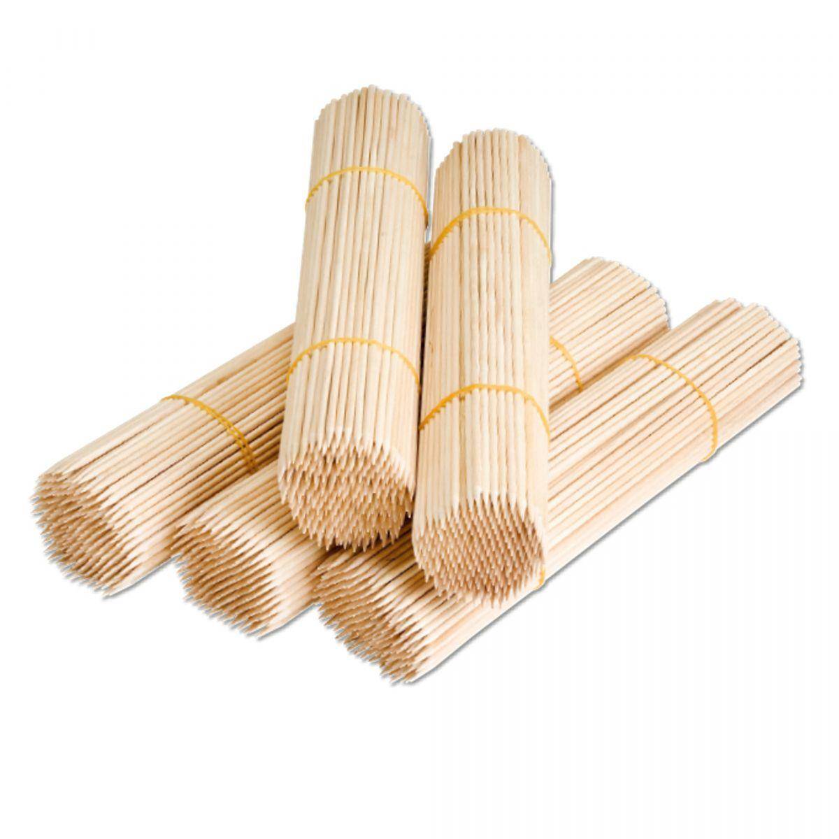 1000 x Holzspieß 200X3mm Schaschlikspieße Holzspiesse Grillspieße Spiesse Birke Grillspieße Party Gastronomie robust