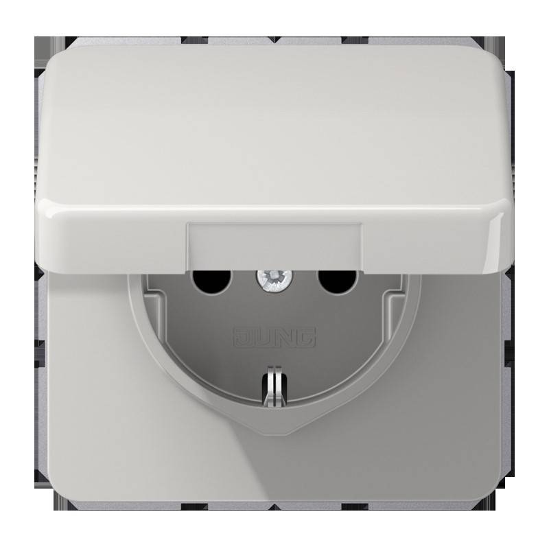 Jung SCHUKO-Steckdose, 16 A 250 CD 1521 BFKL LG