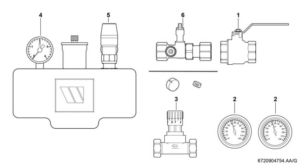 Bosch Thermotechnik Heizkreissystempaket NR1121