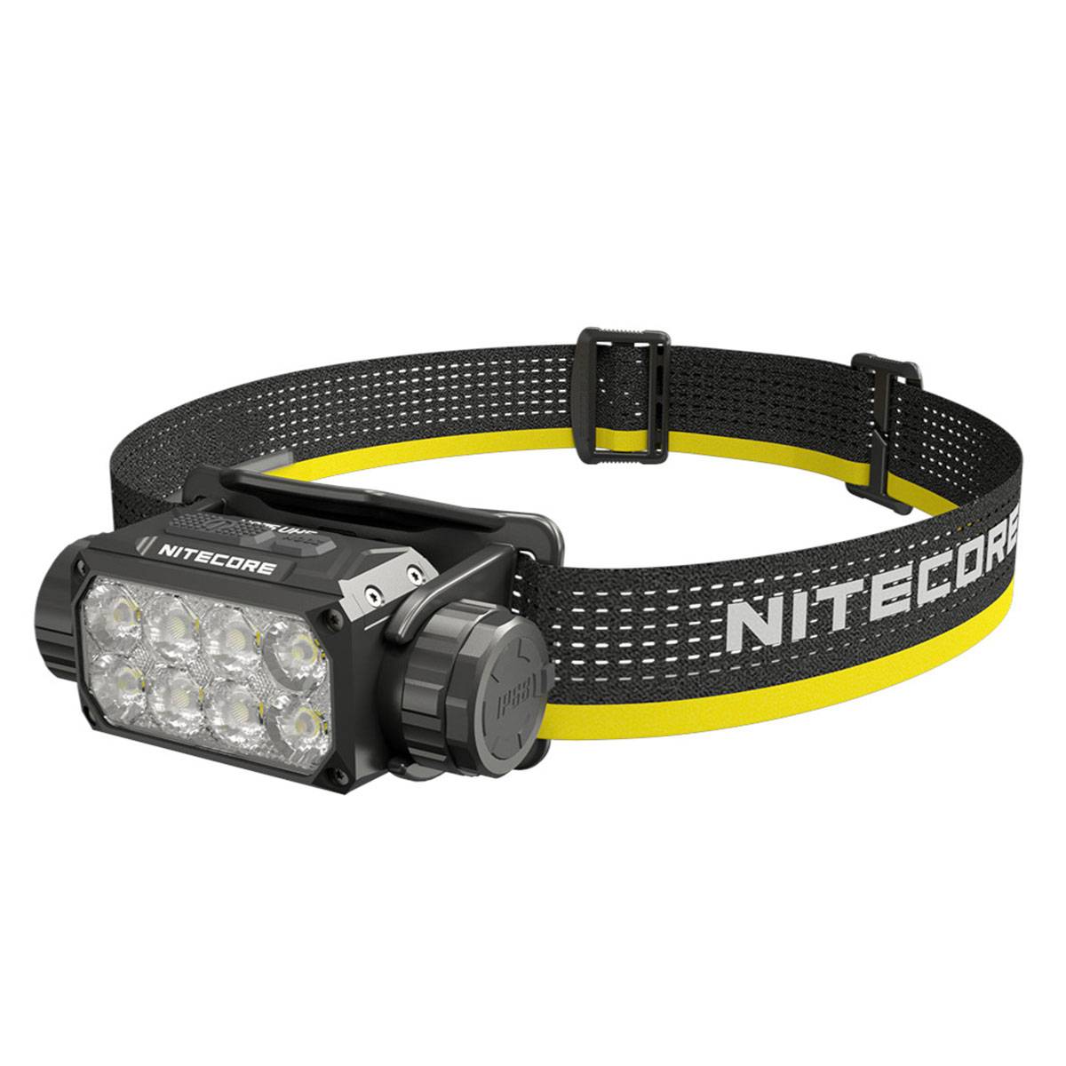 Nitecore HC75 UHE Stirnlampe mit E-Focus 3000 Lumen - Schwarz/Gelb