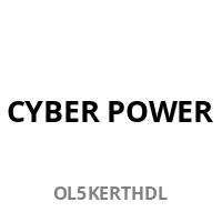CYBER POWER' steht in fetter schwarzer Schrift über einem Code 'OL5KERTHDL' in kleinerer grauer Schrift auf weißem Hintergrund.