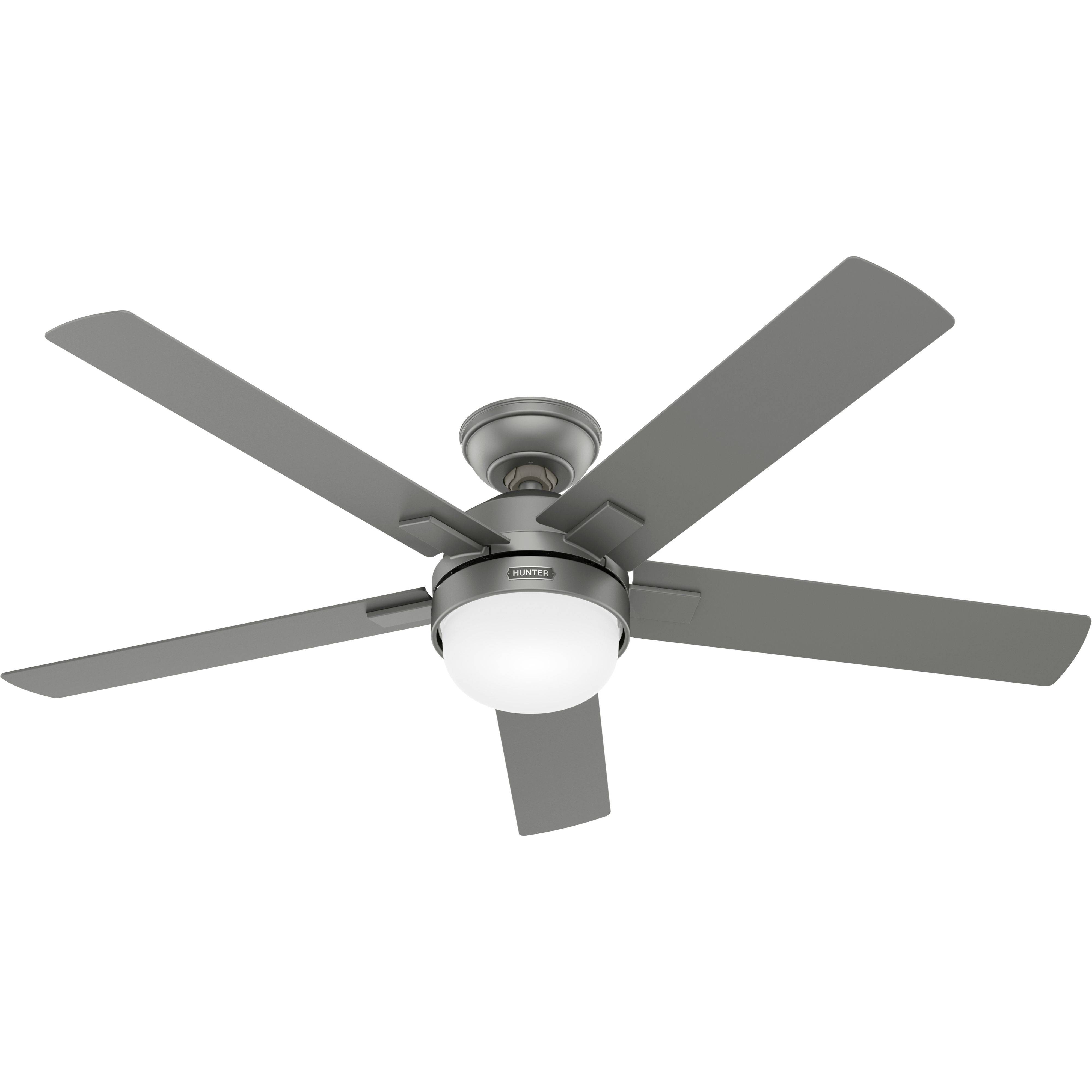 Deckenventilator Zeal Silber mit Licht & Fernbedienung