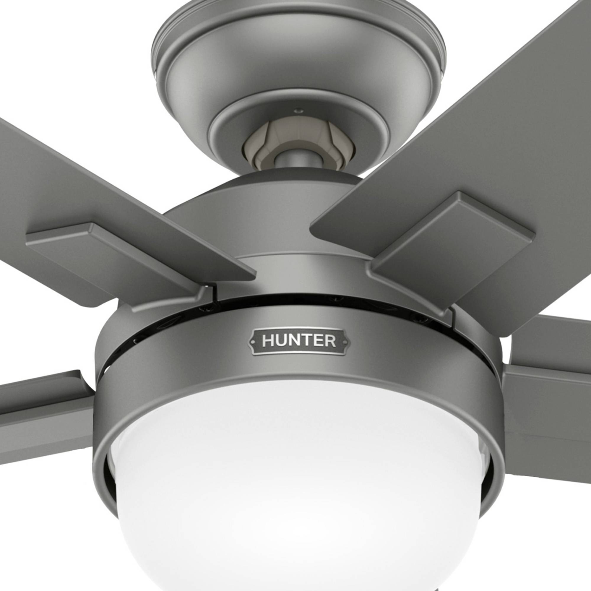 Deckenventilator Zeal Silber mit Licht & Fernbedienung