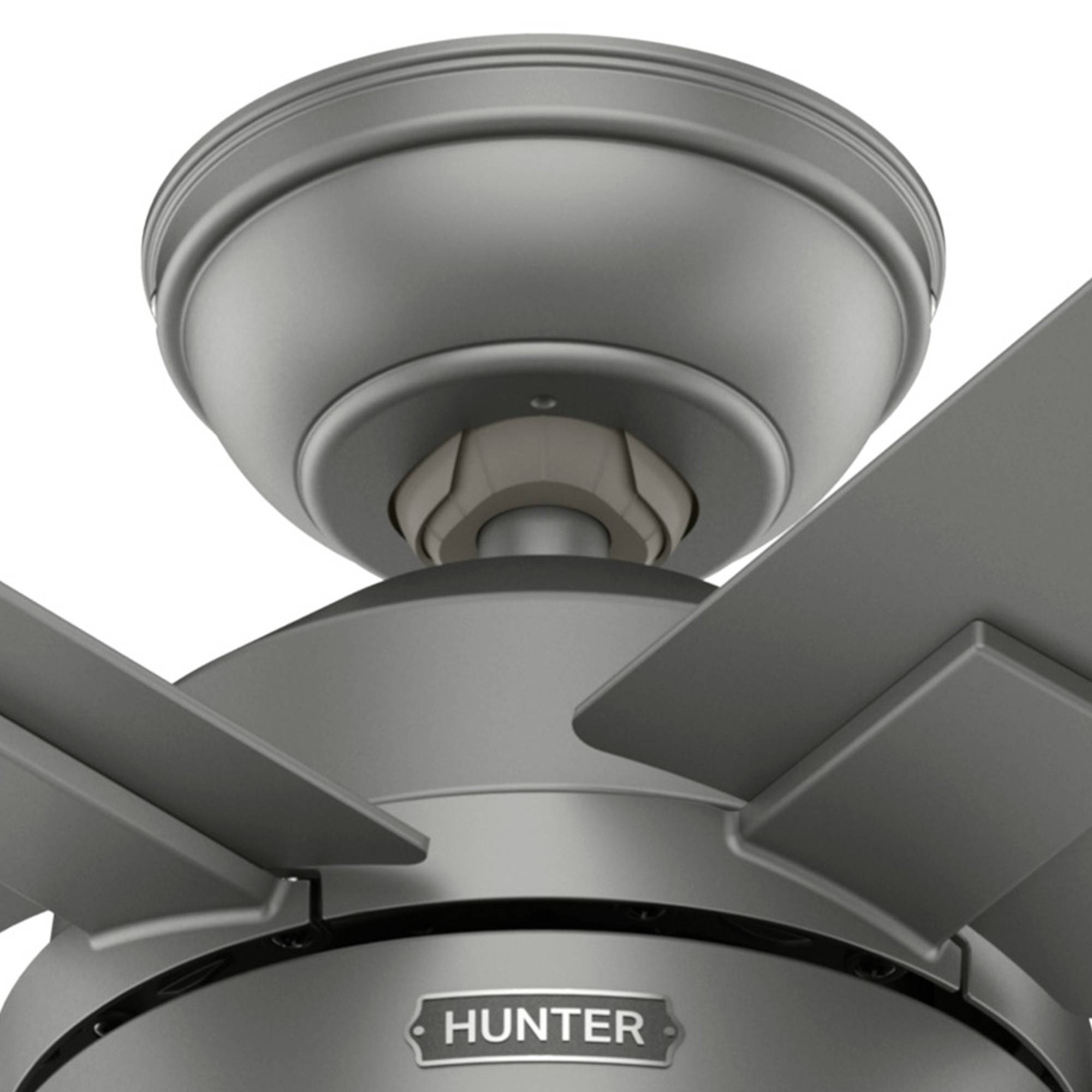 Deckenventilator Zeal Silber mit Licht & Fernbedienung