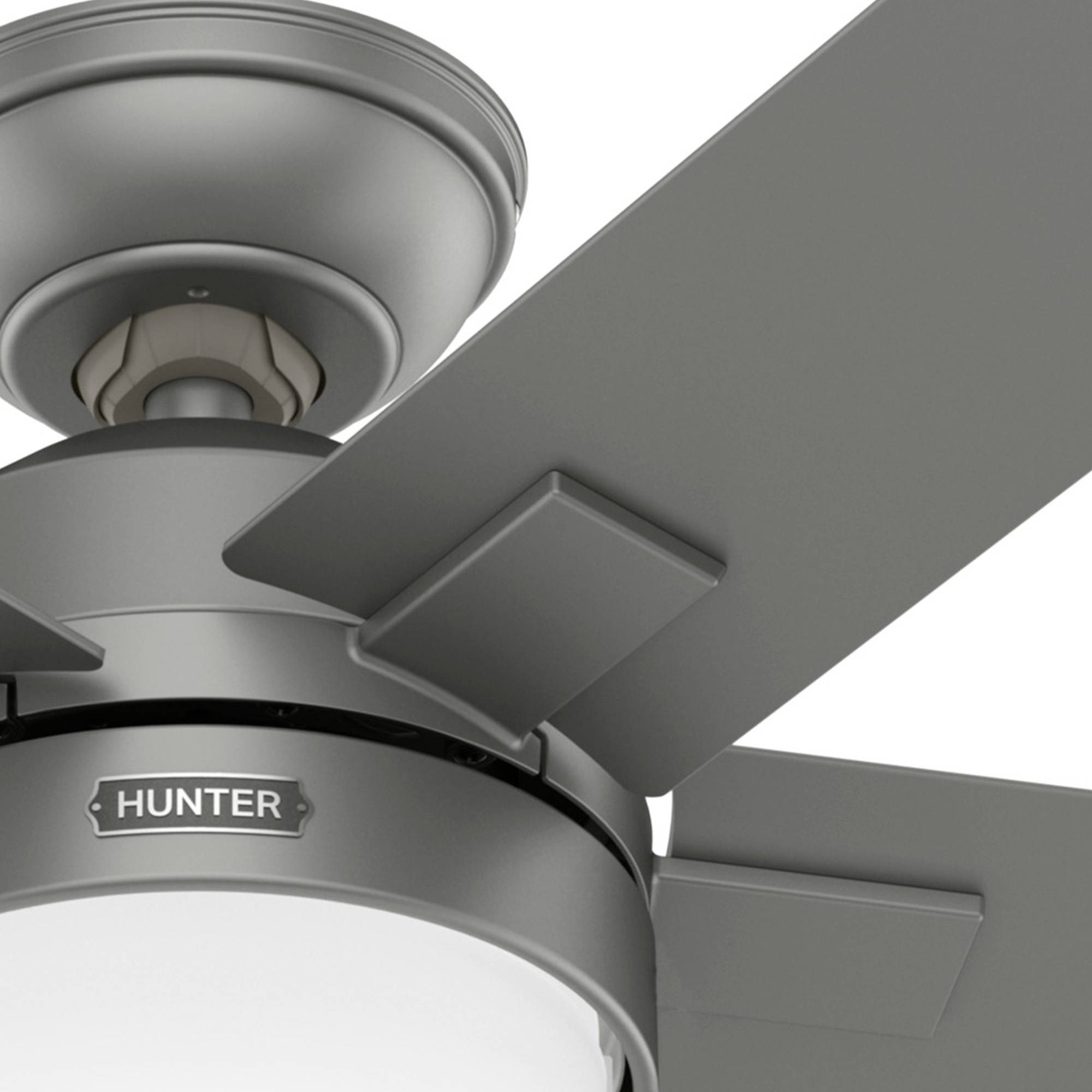 Deckenventilator Zeal Silber mit Licht & Fernbedienung