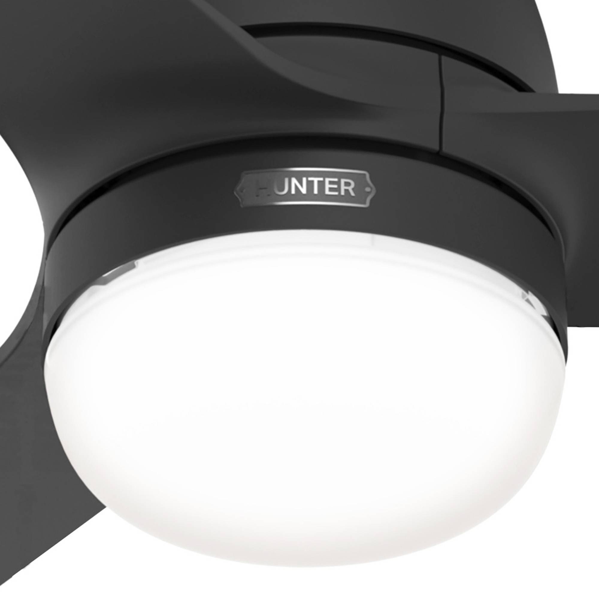 Outdoor Deckenventilator Seawave Schwarz mit Licht