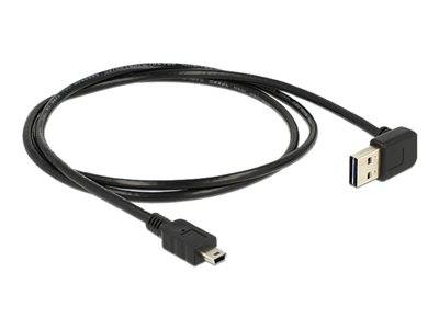 DELOCK USB Kabel A -> Mini-B St/St 1.00m 90° sw Multimedia-Technik USB-Kabel