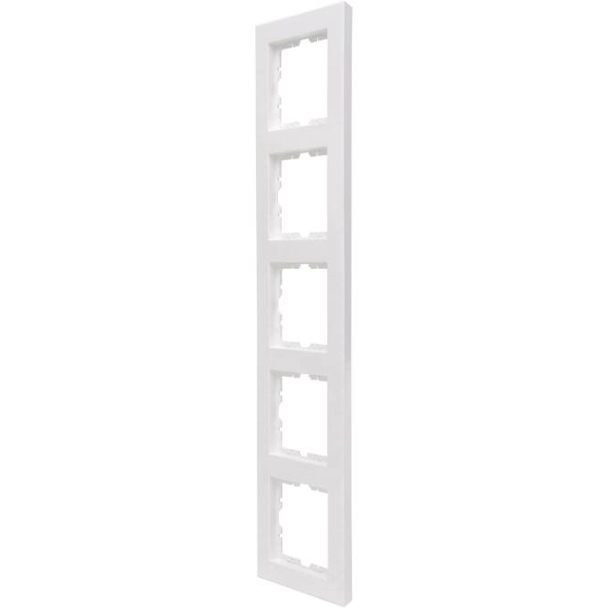 Kopp HK07 PURE Abdeckrahmen 5f 407229008 reinweiß Install.Baumaterial Schaltermat/Geb.Steu Schalter