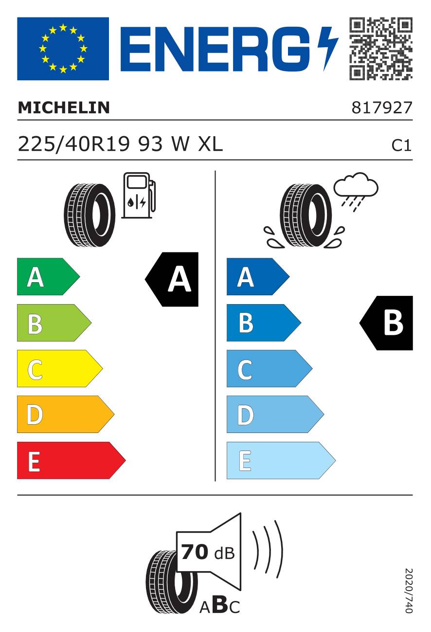 Michelin E Primacy 2 ( 225/40 R19 93W XL EV Suitable, MO, mit Felgenschutzleiste (FSL) )