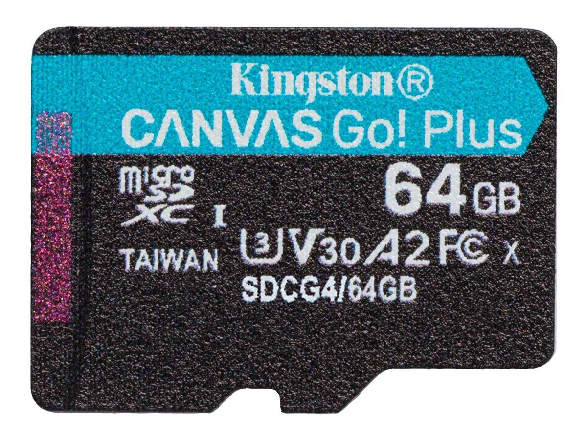 Kingston Canvas Go! Plus - Flash-Speicherkarte - 64 GB - microSDXC UHS-I