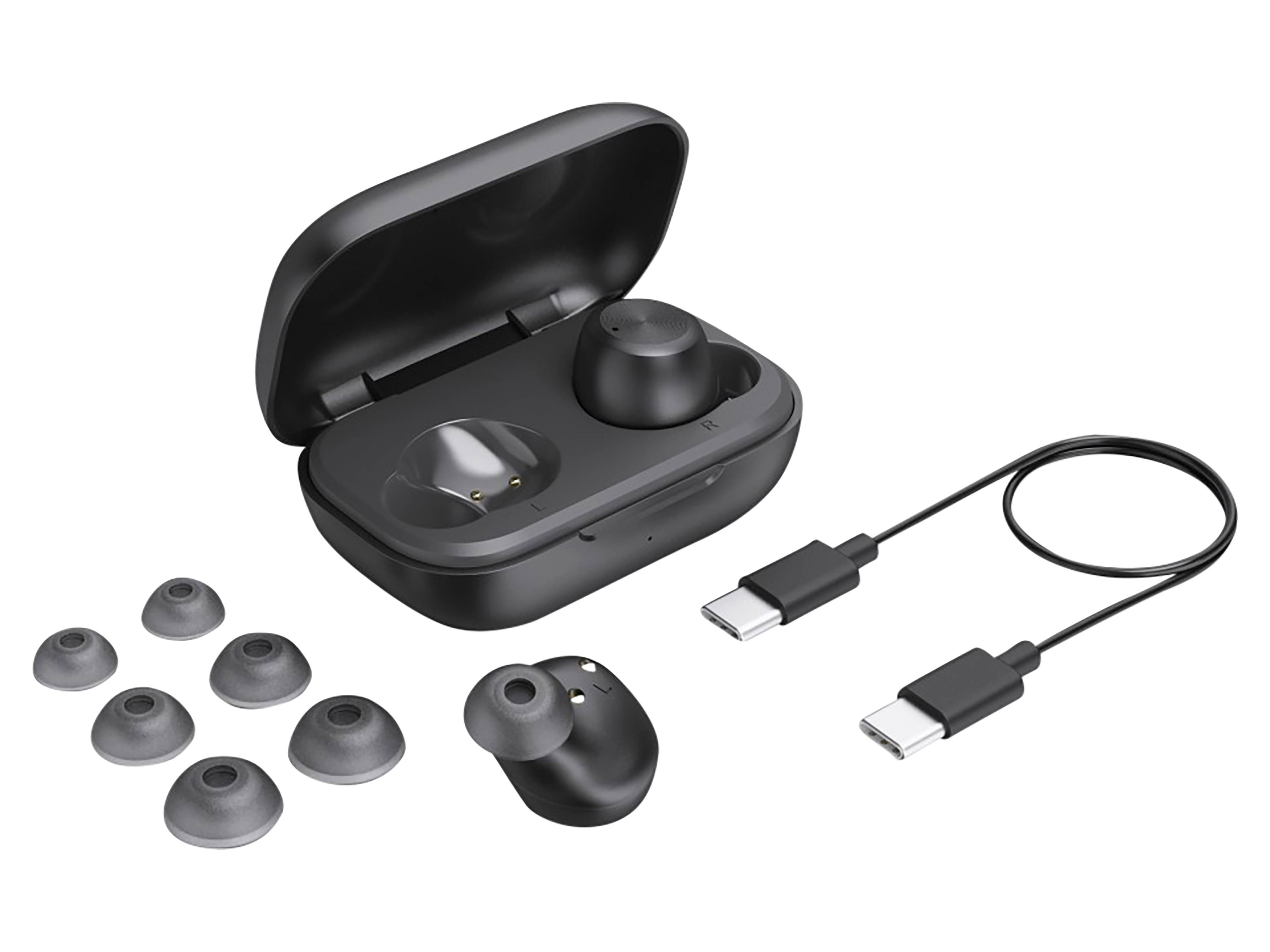 HAMA Kabellose Kopfhörer, Spirit Chop II, TWS, In-Ear, Equalizer, Schwarz