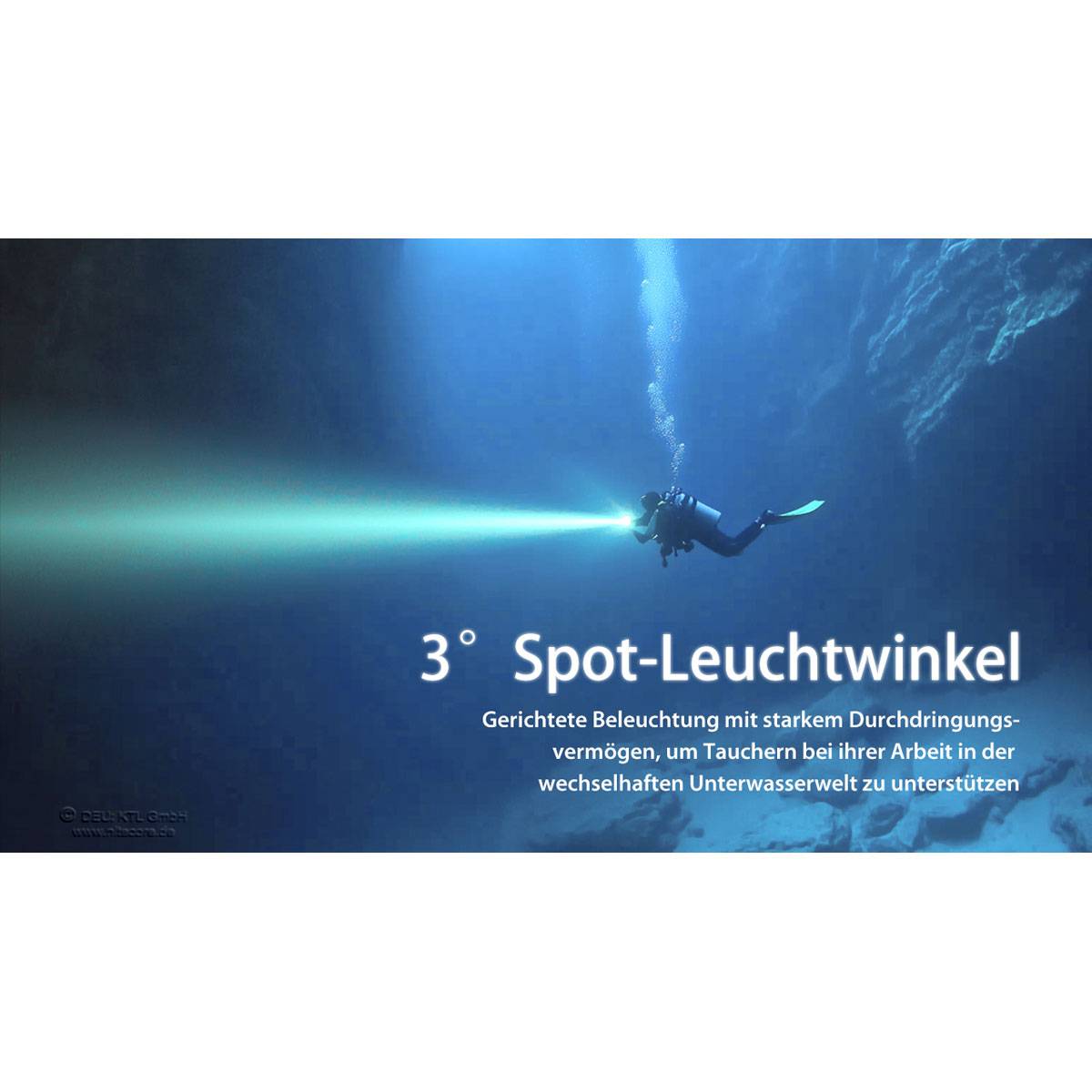 Nitecore DL30 Tauchlampe 1100 Lumen - Schwarz
