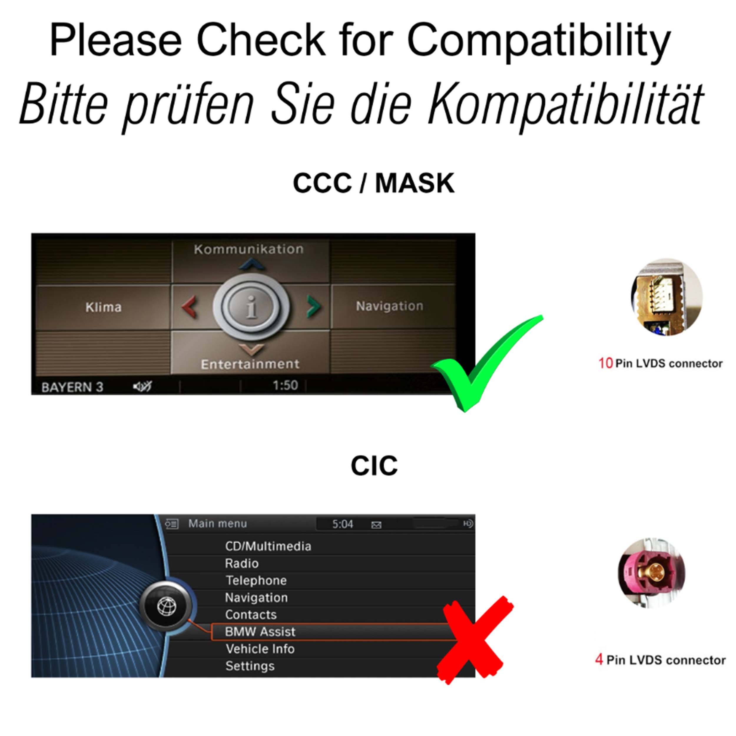 Für BMW E60 E61 CIC 12,3" Touchscreen Android GPS Navigation CarPlay AndroidAuto