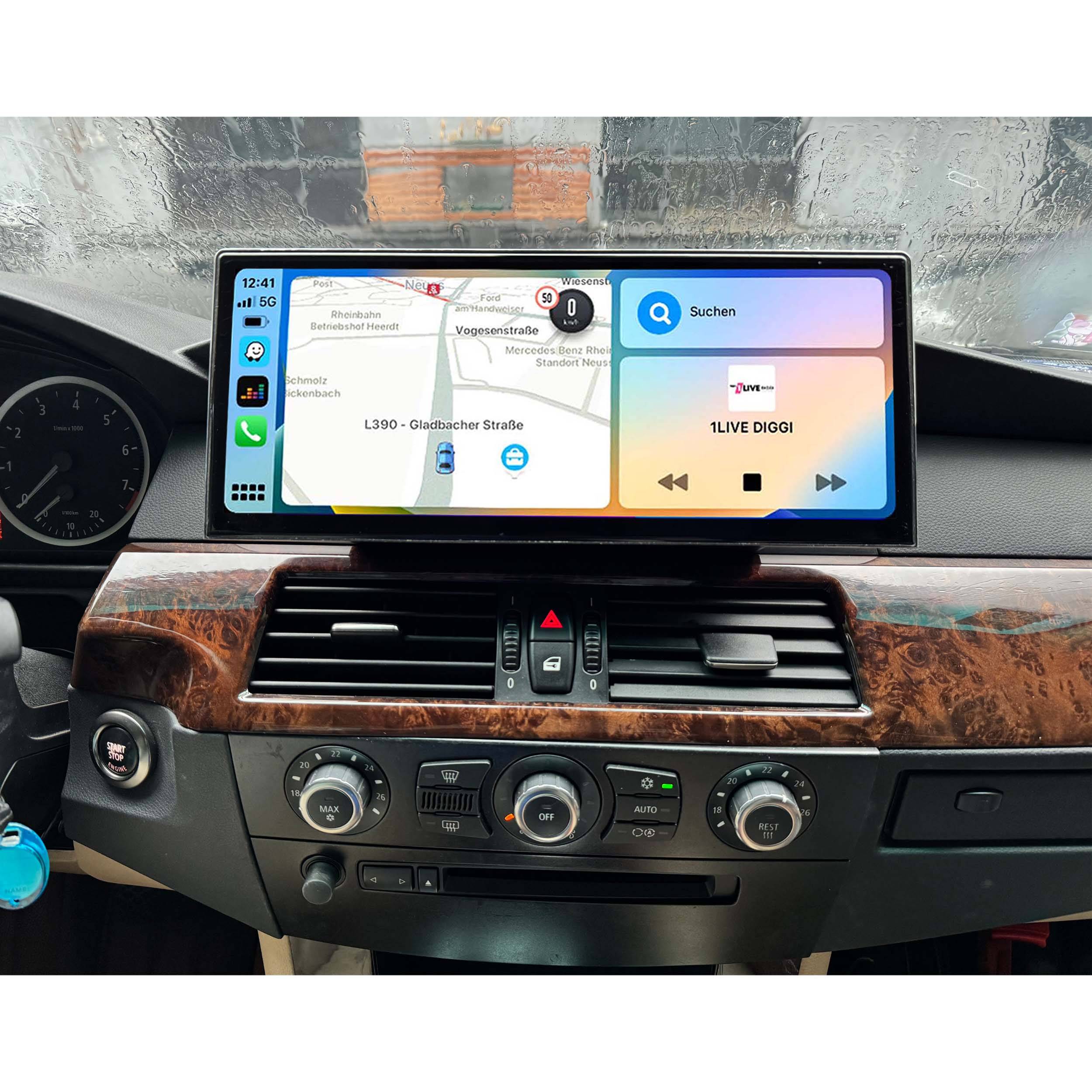 Für BMW E60 E61 CIC 12,3" Touchscreen Android GPS Navigation CarPlay AndroidAuto