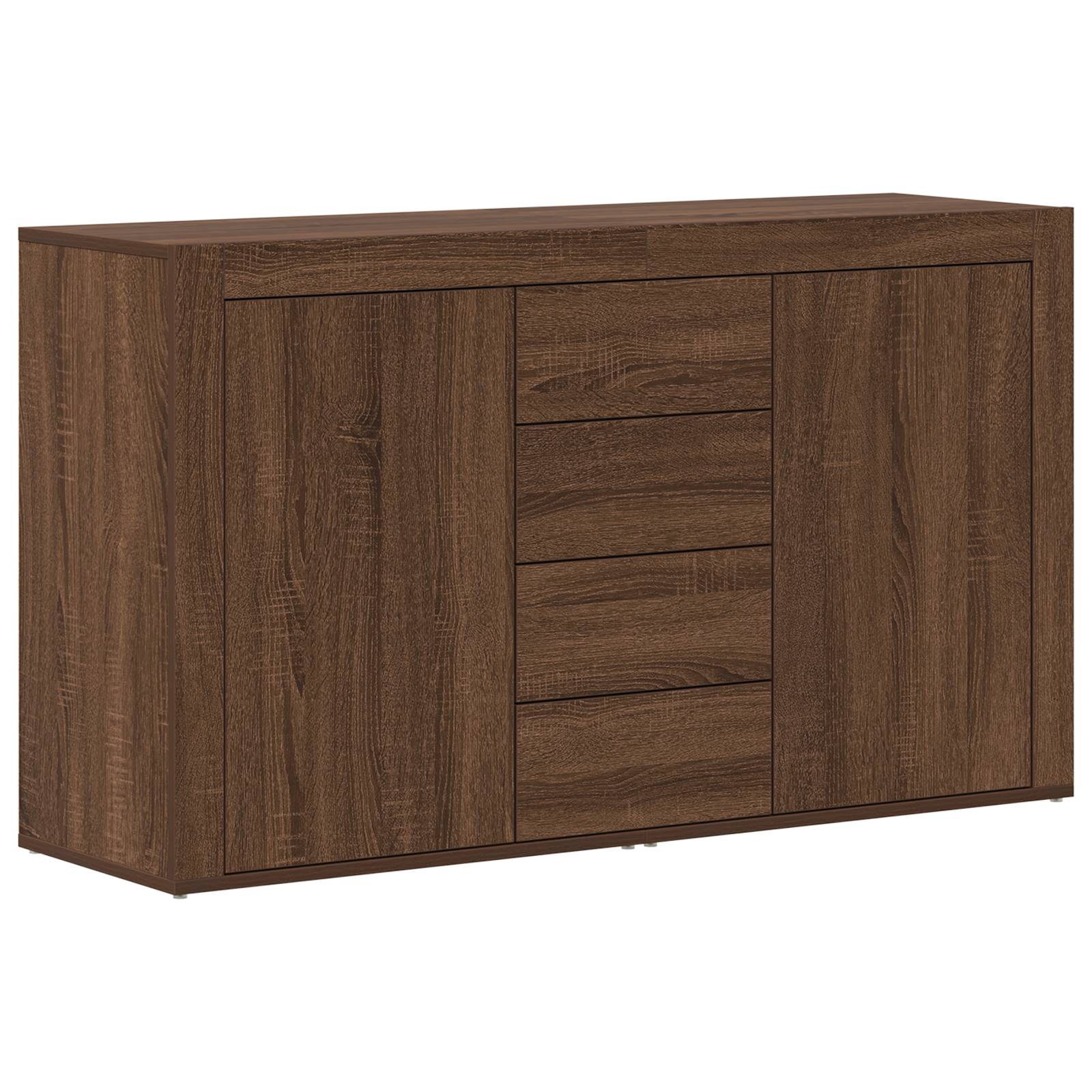 vidaXL Sideboard Braune Eiche Holzwerkstoff 120 x 36 x 69 cm Sideboard