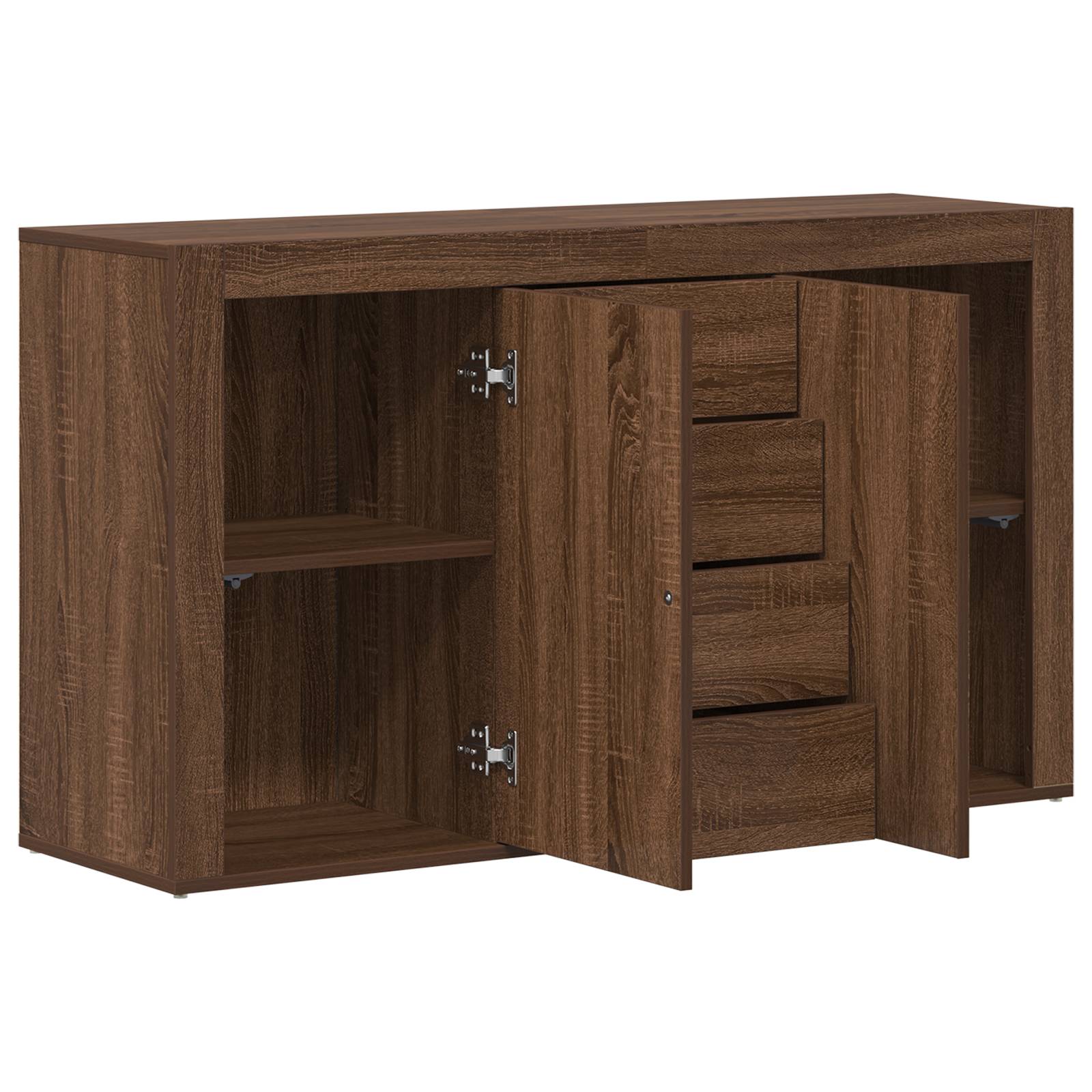 vidaXL Sideboard Braune Eiche Holzwerkstoff 120 x 36 x 69 cm Sideboard