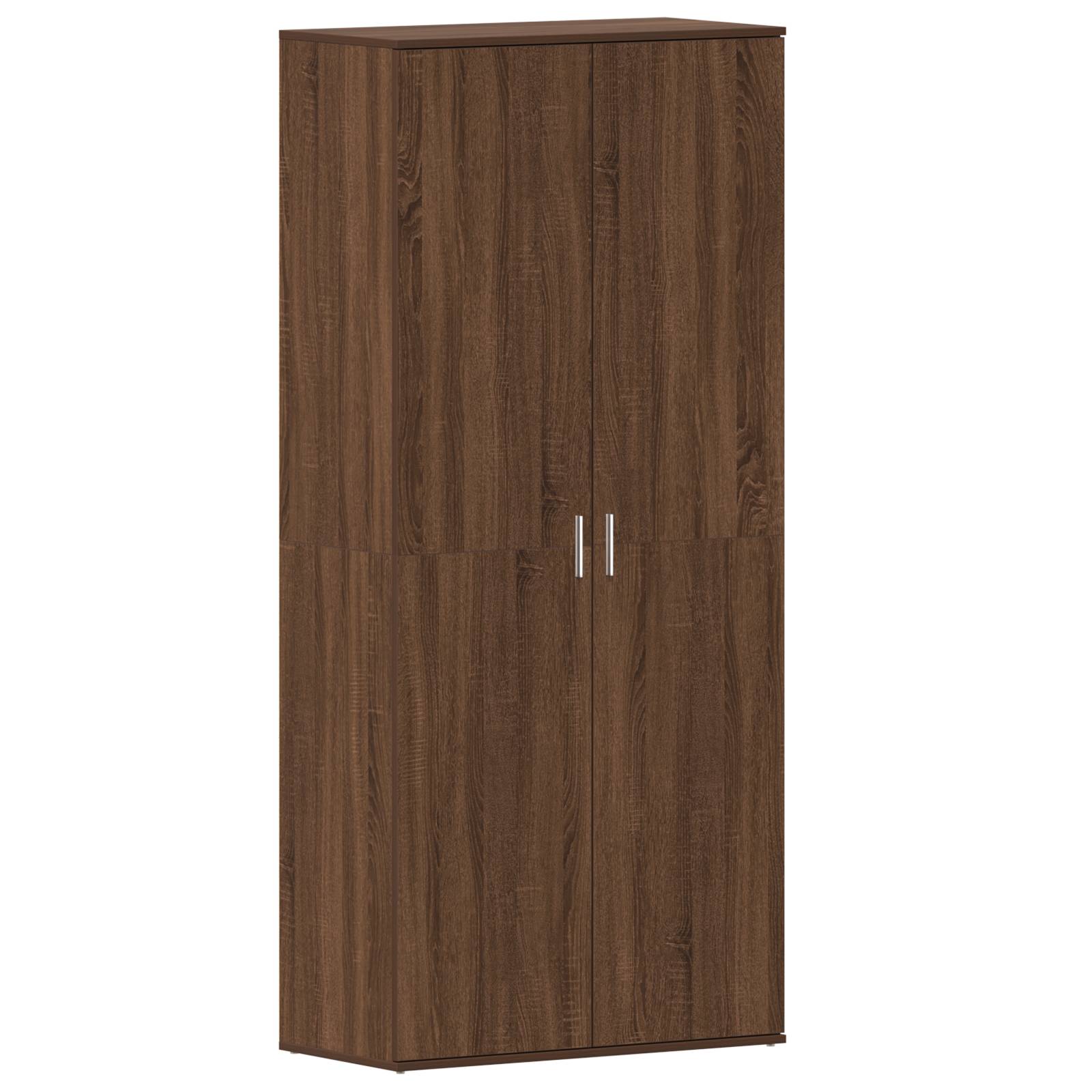 vidaXL Schuhschrank Braune Eiche 80x39x180 cm Holzwerkstoff
