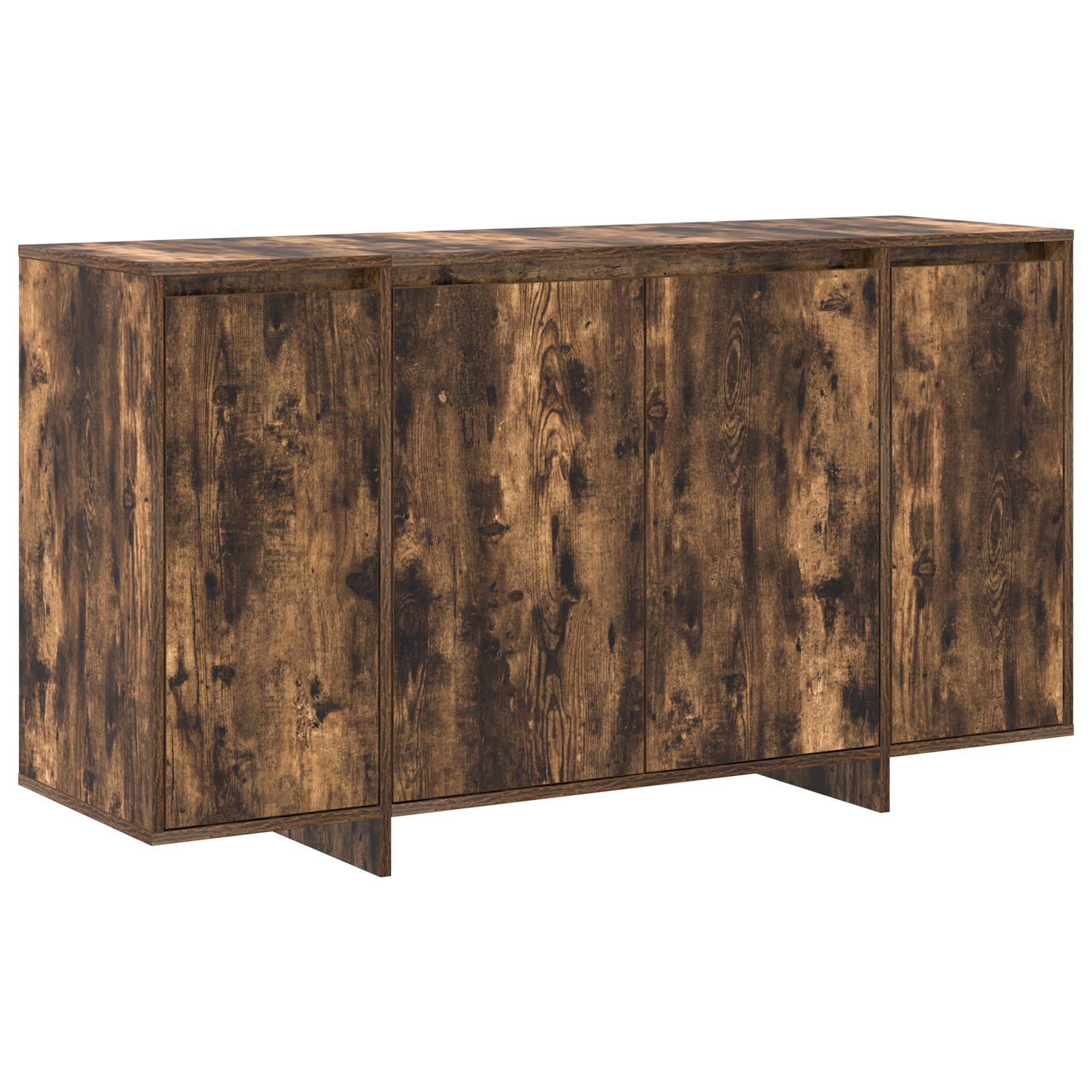 vidaXL Geräumiges Eichen-Sideboard Geräucherte Eiche Holz 135 x 41 x 75 cm