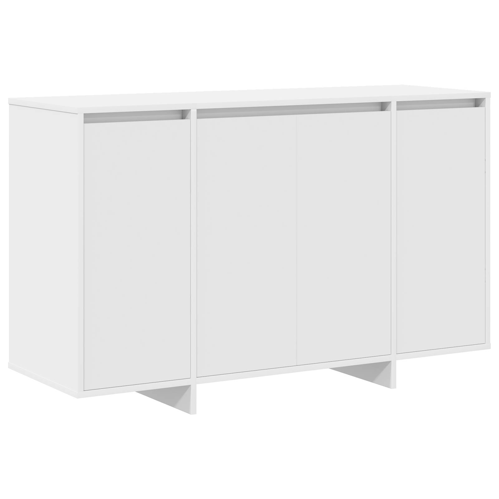 vidaXL Weißes Sideboard Weiß Beschichtetes Holz 120 x 41 x 75 cm