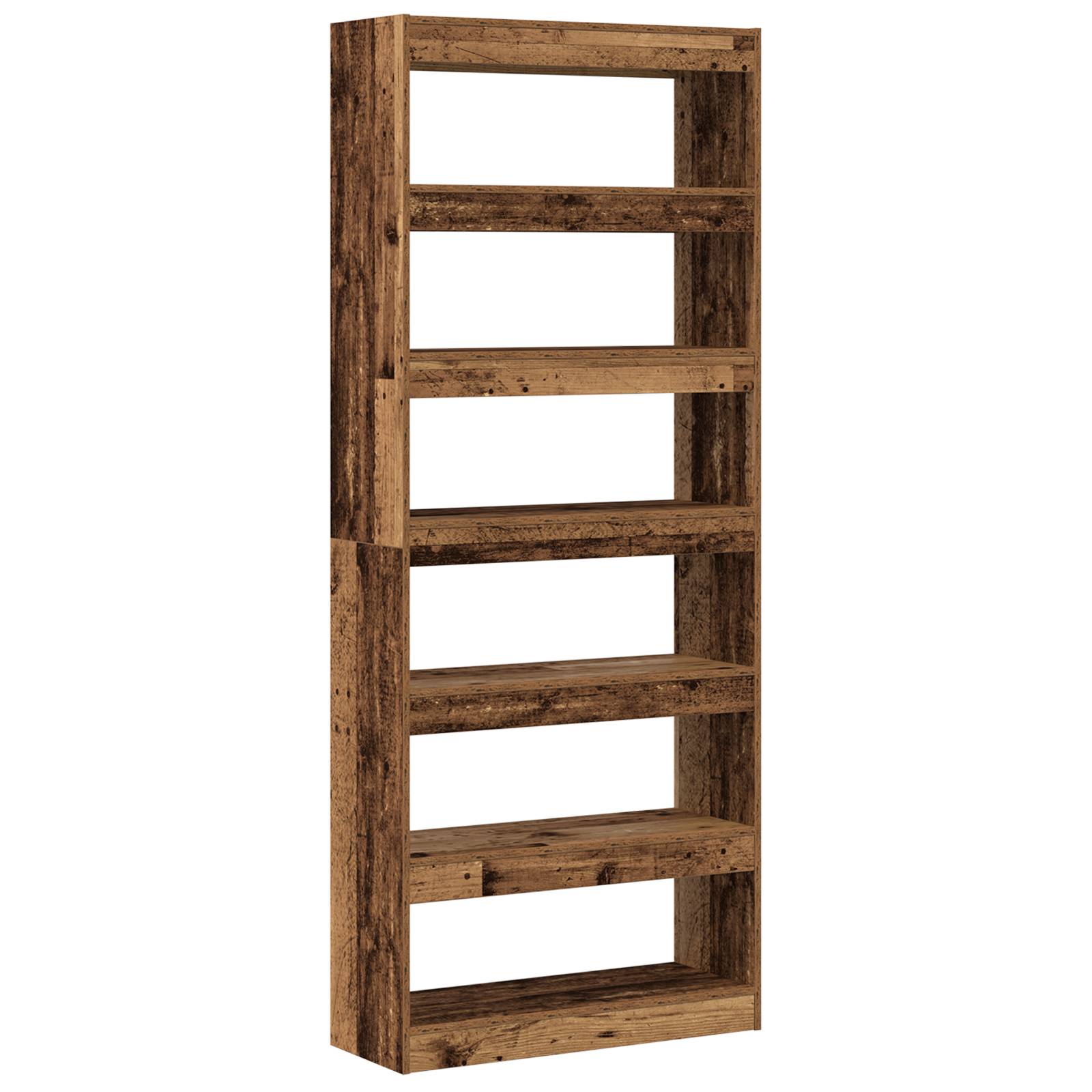vidaXL Altholz Bücherregal Altholz Holzwerkstoff 80 x 30 x 198 cm